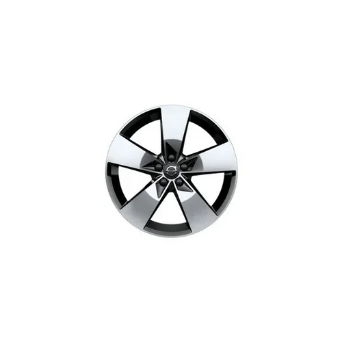 19×7.5″ 5-Spoke Black Diamond Cut Alloy Wheel