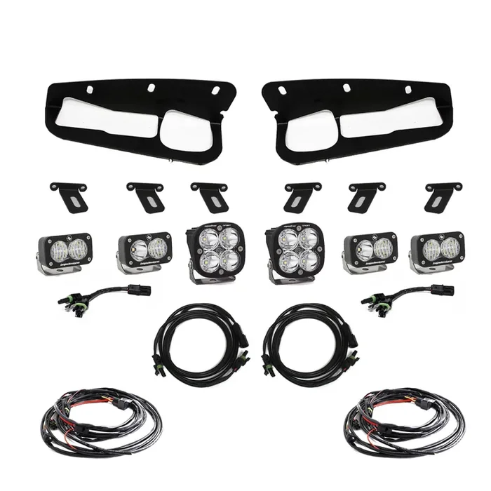 21+ Ford Bronco/22+ Ford Bronco Raptor Steel Bumper Fog Pocket Kit Sport