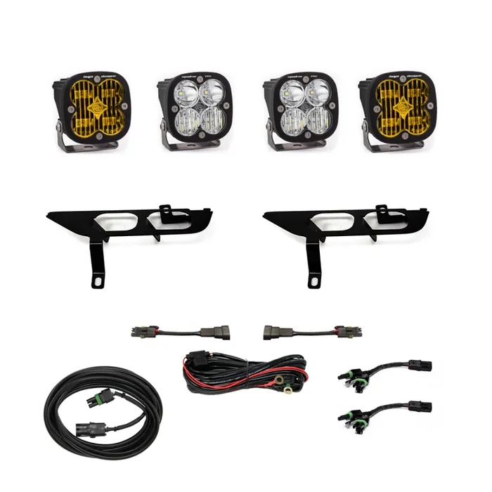 21+ Ford F-150 Fog Pocket Kit Squadron SAE Amber W/C & Pro D/C w/o DRL – 447700
