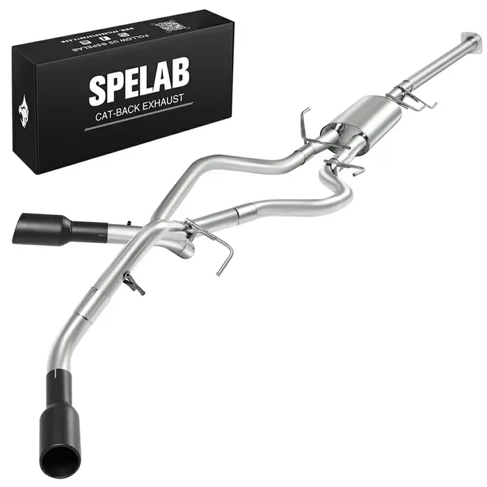 3″ Cat-Back Exhaust 4″ Muffler Tips for 2015-2019 Ford F150 2.7L 3.5L 5.0L SPELAB
