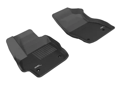 3D MAXpider Kagu 1st Row Black Floor Mat Set, Mazda Mazda 3 2010-2013