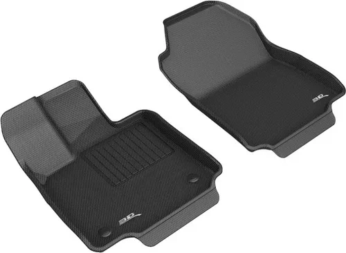 3D MAXpider Kagu 1st Row Black Floor Mat Set, Toyota RAV4 2019-2020