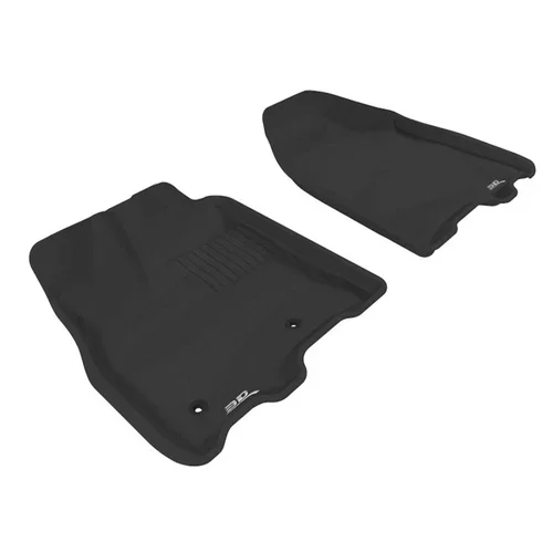 3D MAXpider Kagu 1st Row Black Floor Mat Set, Toyota Sienna 2011-2012