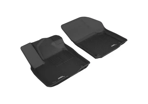 3D MAXpider Kagu 1st Row Black Floor Mat Set, Volkswagen Atlas 2018-2019