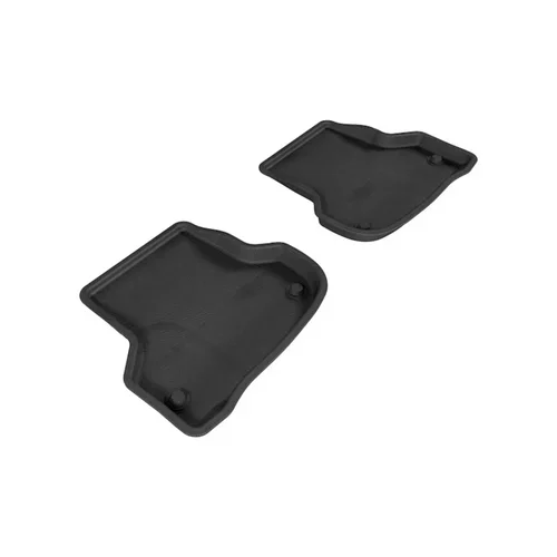 3D MAXpider Kagu 2nd Row Black Floor Mat Set, Audi A3 2006-2013