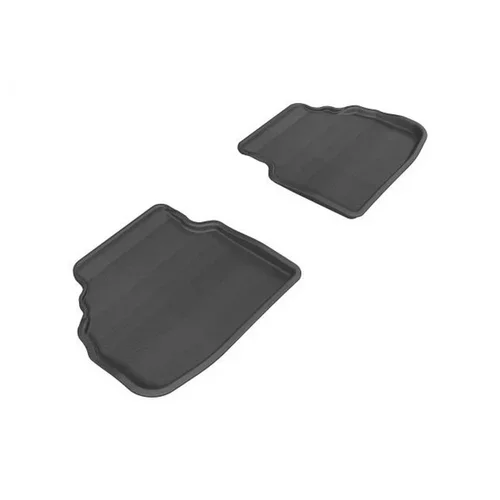3D MAXpider Kagu 2nd Row Black Floor Mat Set, BMW 7 Series F01 2009-2012