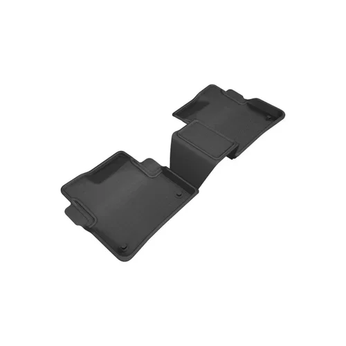 3D MAXpider Kagu 2nd Row Black Floor Mat Set, Cadillac CT6 2016-2020