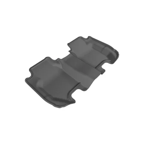 3D MAXpider Kagu 2nd Row Black Floor Mat Set, Honda Fit 2015-2020