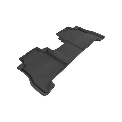3D MAXpider Kagu 2nd Row Black Floor Mat Set, Hyundai Santa Fe 2007-2012