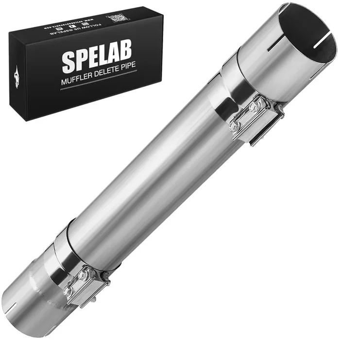 4‘‘/5‘‘ Stainless Steel Muffler Delete Pipe 30‘‘ Length for Diesel Exhaust SPELAB