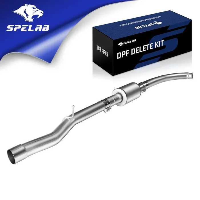4″ 2011-2015 LML 6.6 Duramax Cat & DPF Delete Race Pipe w/Muffler SPELAB