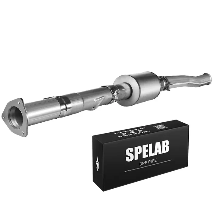 4″ 2011-2023 Ford 6.7 Powerstroke DPF Delete Race Pipe w/Muffler SPELAB