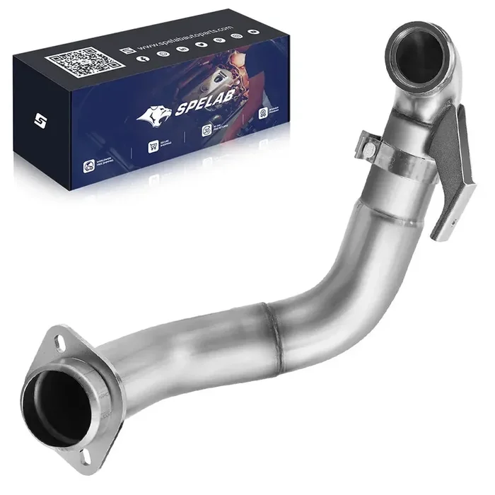 4″ Turbo Downpipe Exhaust For 2015-2019 Ford 6.7L Powerstroke F250 F350 F450 F550 SPELAB