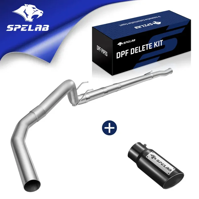 4‘’ Downpipe-Back 2008-2010 Ford 6.4 Powerstroke DPF Delete Race Pipe SPELAB