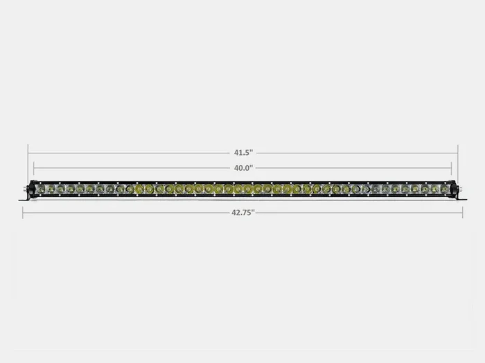 42″ Slim Single Row LED Bar (Amber)