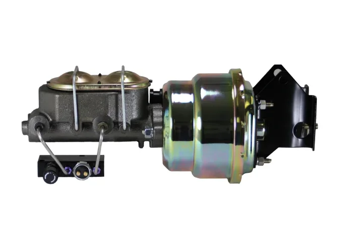 7-Inch Zinc Dual Power Booster with 1-1/8 Inch Bore Master Cylinder and Adjustable Combo Valve for Ford F-100