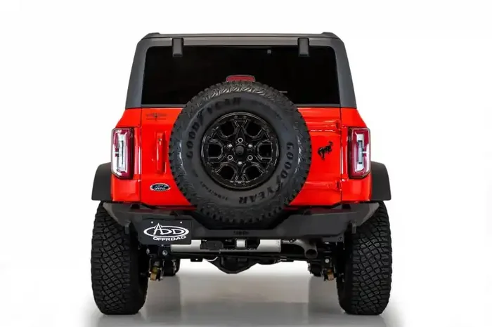 Addictive Desert Designs 2021+ Ford Bronco Rock Fighter Rear Bumper – Hammer Black