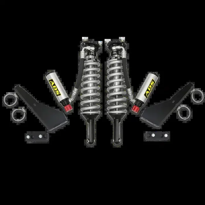ADS Direct Fit – 2005-2023 Toyota Tacoma 4WD – 2.5 in. Front Shocks – Remote Reservoir – Compression Adjuster (650 lb/in Spring Rate) – Adjustable