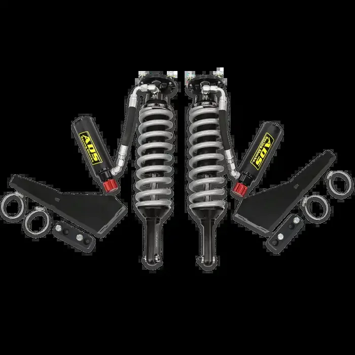 ADS Direct Fit – 2005-2023 Toyota Tacoma 4WD – 2.5 in. Front Shocks – Remote Reservoir – Black Cerakote (650 lb/in Spring Rate) – Adjustable