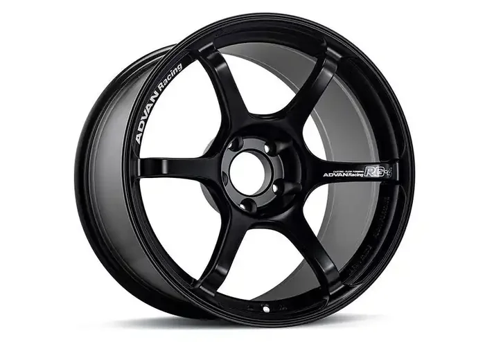Advan RG-4 18×9 +35 5-114.3 Semi Gloss Black Wheel