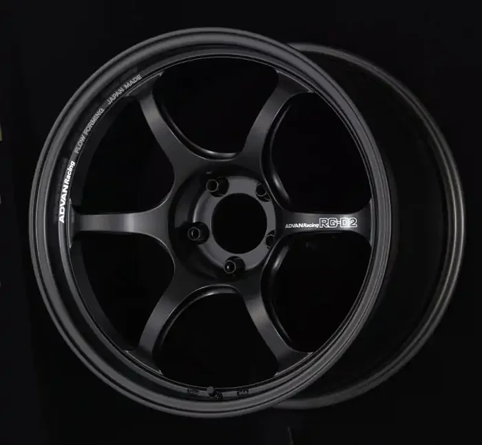 Advan RG-D2 18×9.5 +35 5-120 Semi Gloss Black Wheel