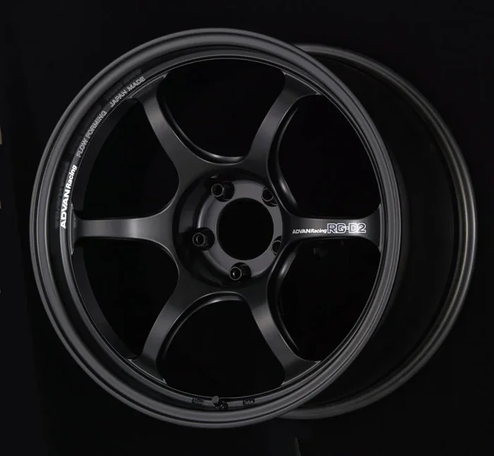 Advan RG-D2 18×9.5 +35 5-120 Semi Gloss Black Wheel