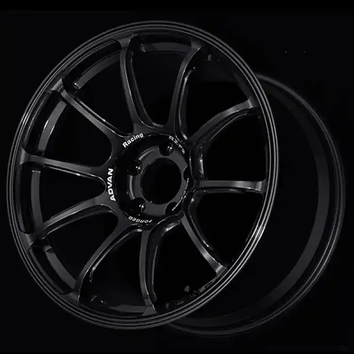 Advan RZ-F2 18×9 +45 5-114.3 Racing Titanium Black Wheel