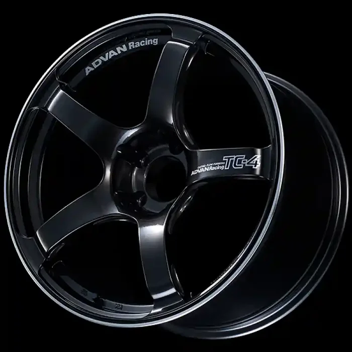 Advan TC4 18×9 +25mm 5×112 Racing Black Gunmetallic and Ring Wheel