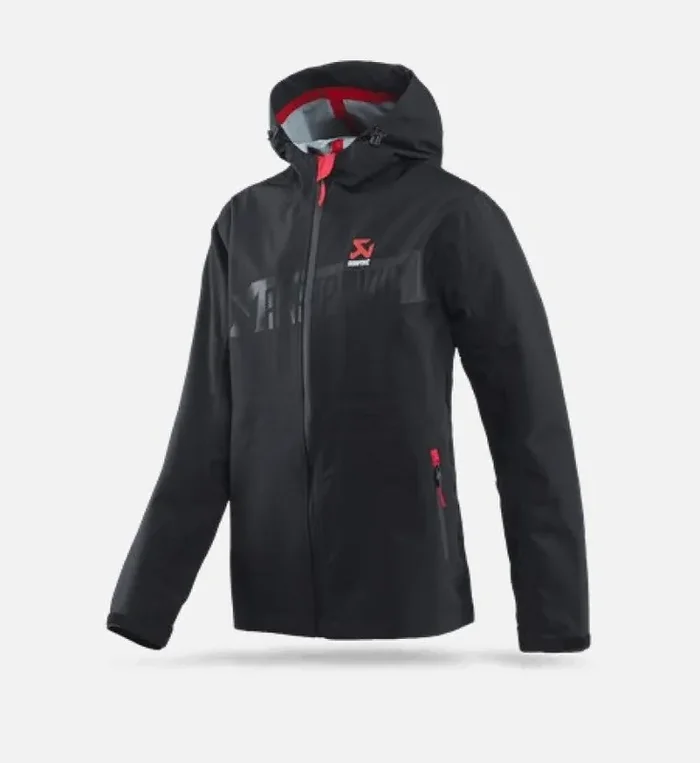 Akrapovic Mens Corpo Rain Jacket Black – XL