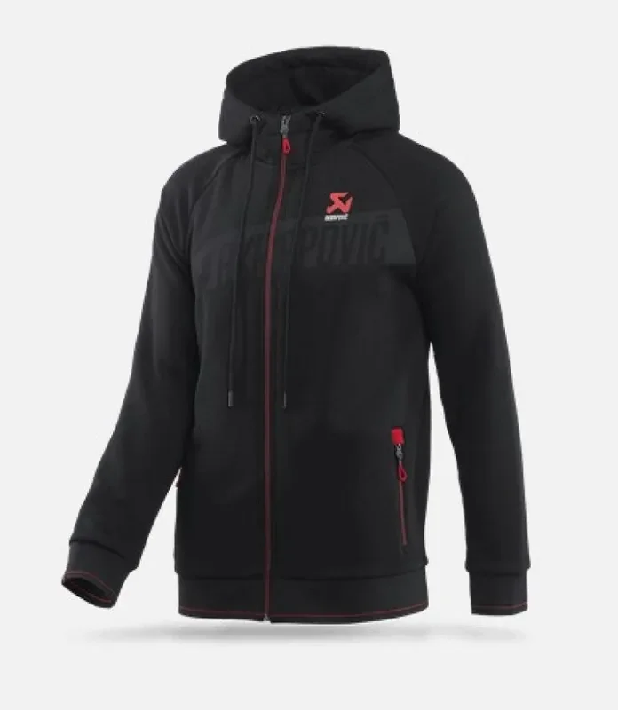 Akrapovic Mens Corpo Zip Hoodie Black – XL