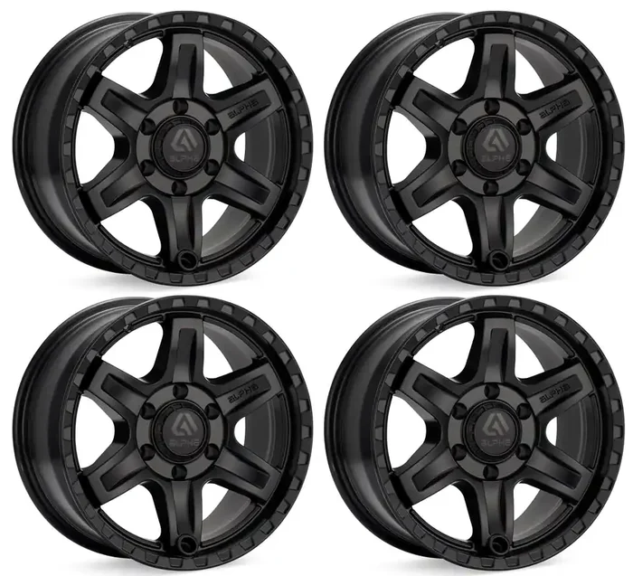 ALPHAequipt DELTA 17X8.5 6X139.7 +10 MATTE BLACK / AD1785613910MB (SET OF 4)