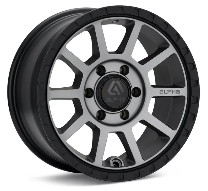 ALPHAequipt FOXTROT 17X8.5 5X127 +0 LIGHT GREY / BLACK LIP / AF178551270LGBL