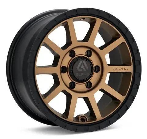 ALPHAequipt FOXTROT 17X8.5 5X127 +25 BRONZE / BLACK LIP / AF1785512725BZBL