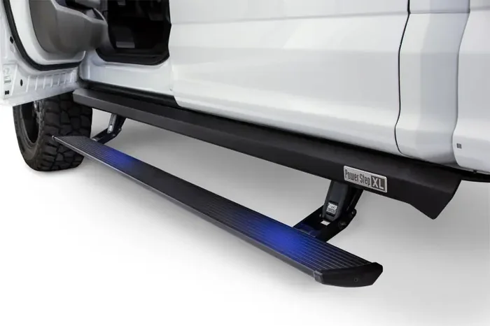 AMP Research 2007-2018 Jeep Wrangler JKU 4DR PowerStep XL – Black (Incl OEM Style Illumination)