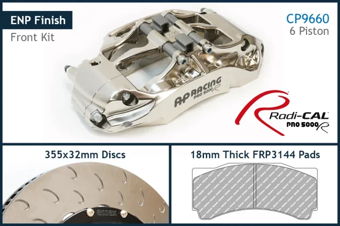 AP Racing – Radi-CAL CP9660/355mm ENP Competition Front Brake Kit – BMW E46 M3