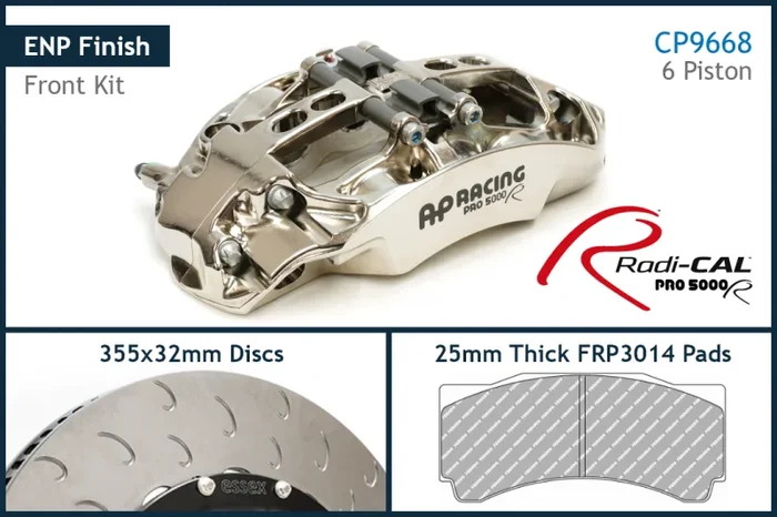 AP Racing – Radi-CAL CP9668/355mm ENP Competition Front Brake Kit – BMW E36 M3