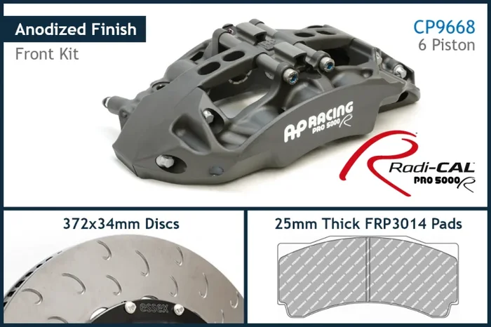AP Racing – Radi-CAL CP9668/372mm Competition Front Brake Kit – BMW F8X M2/M3/M4