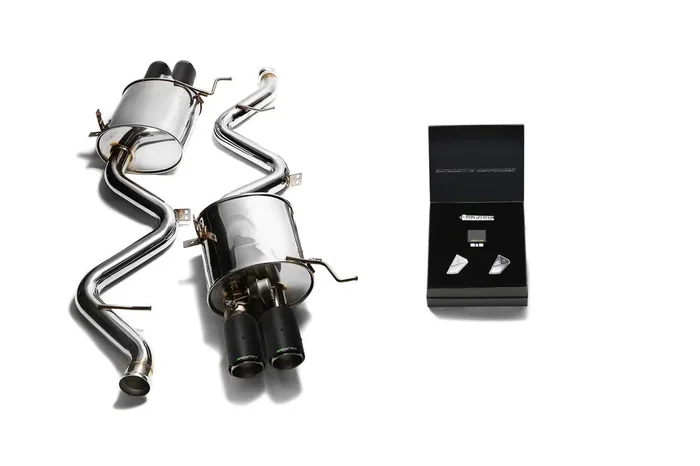 ARMYTRIX Stainless Steel Valvetronic Catback Exhaust System Quad Carbon Tips BMW M3 E9x 2008-2013