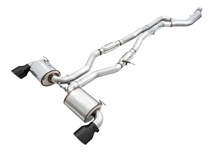 AWE 2020 Toyota Supra A90 Resonated Touring Edition Exhaust – 5in Diamond Black Tips
