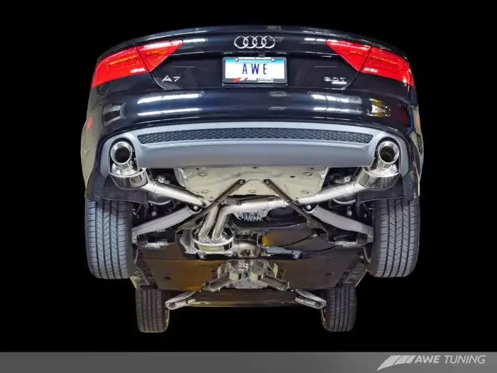 AWE Tuning Audi C7 A7 3.0T Touring Edition Exhaust – Dual Outlet Diamond Black Tips