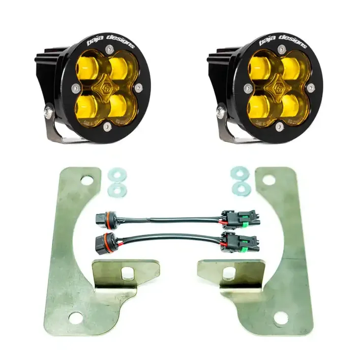 Baja Designs 2018+ Wrangler JL Rubicon Squadron-R Fog Light Pocket Kit – Amber