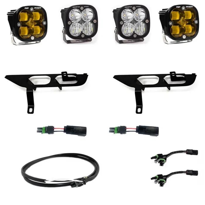Baja Designs Ford, F150, (21-On), FPK, SAE Amber/Sport DC, Up w/ DRL – 447869UP