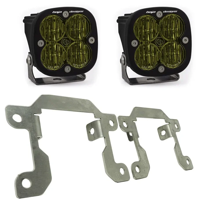 Baja Designs Ford, Ranger (19-On), Fog Pocket Kit, Squadron SAE Amber – 447716