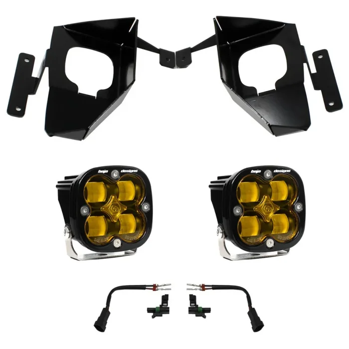Baja Designs Silverado 1500 Fog Pocket Kit 16-18 Squadron SAE Amber – 447535