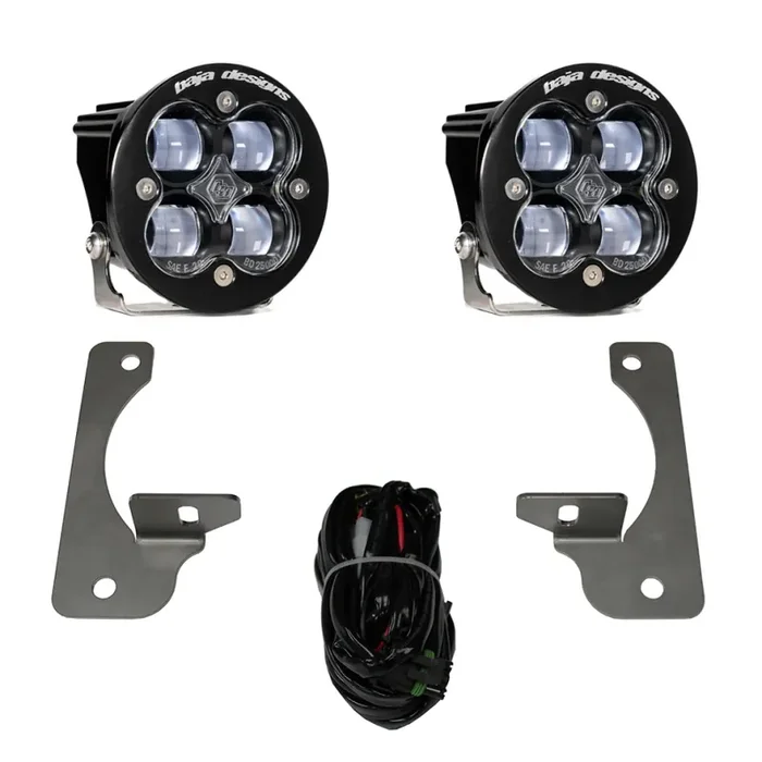 Baja Designs Squadron R SAE Fog Pocket Light Kit Jeep 2007-18 Wrangler JK w/ Premium OE Bumper (SAE Fog Clear) – 587524