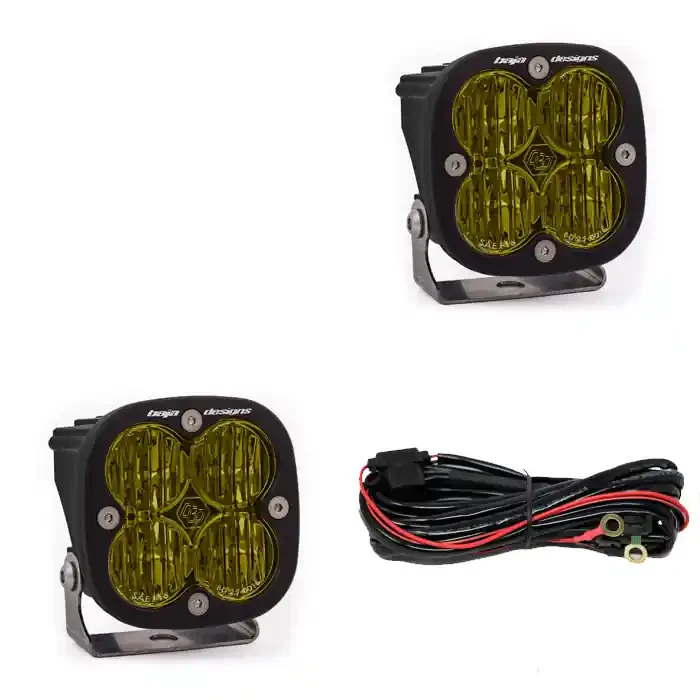 Baja Designs Squadron SAE Fog Lights Pair LED Wide Cornering Amber – 257815