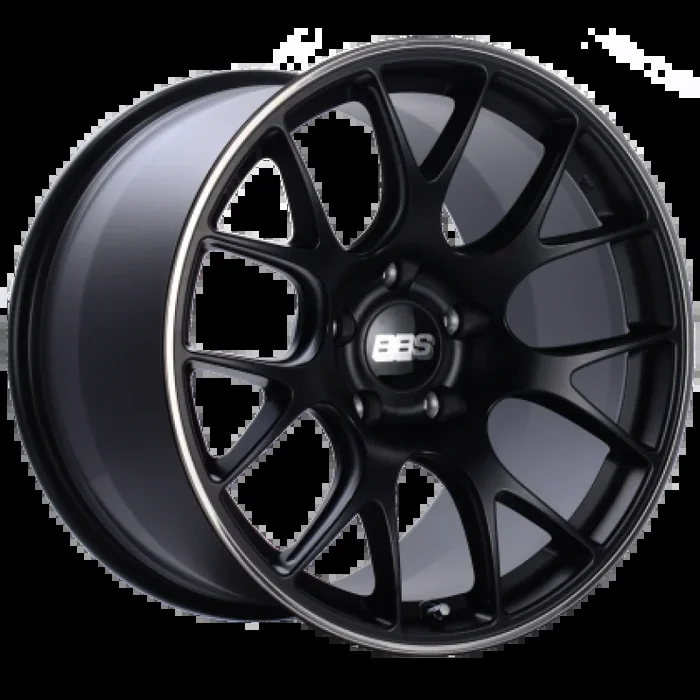 BBS CH-R 20×8.5 5×114.3 ET38 Satin Black Polished Rim Protector Wheel -82mm PFS/Clip Required