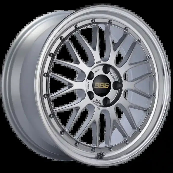 BBS LM 19×8.5 5×112 ET48 Diamond Silver Center Diamond Cut Lip Wheel -82mm PFS/Clip Required