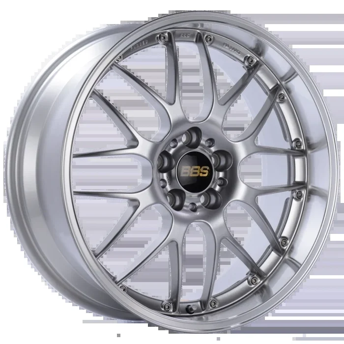 BBS RS-GT 20×10 5×120 ET22 Diamond Silver Center Diamond Cut Lip Wheel -82mm PFS/Clip Required