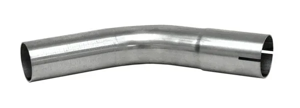Bent exhaust tube 45° 5″ Stainless (127mm)
